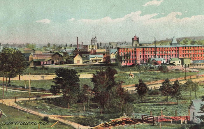 Belding - Vintage Postcard (newer photo)